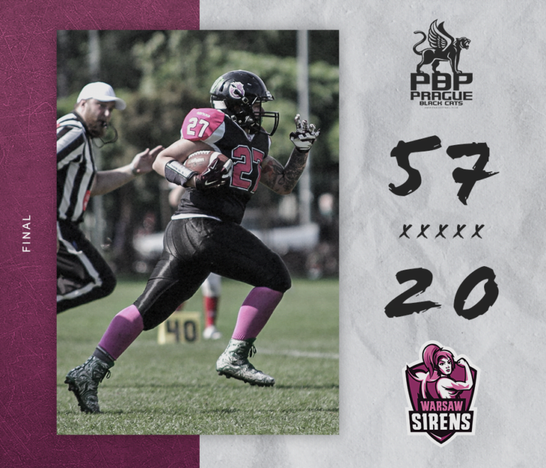 Pierwszy wyjazdowy mecz z Prague Black Cats