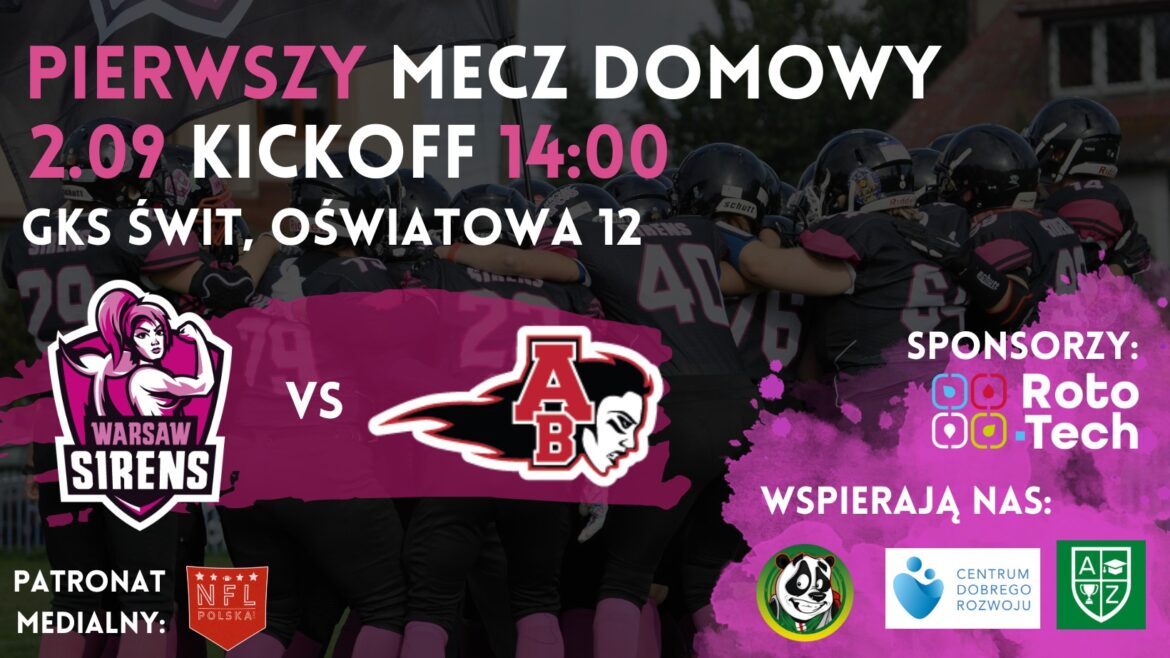 Pierwszy mecz Futbolu Amerykańskiego 2023! Warsaw Sirens vs Brno Amazons