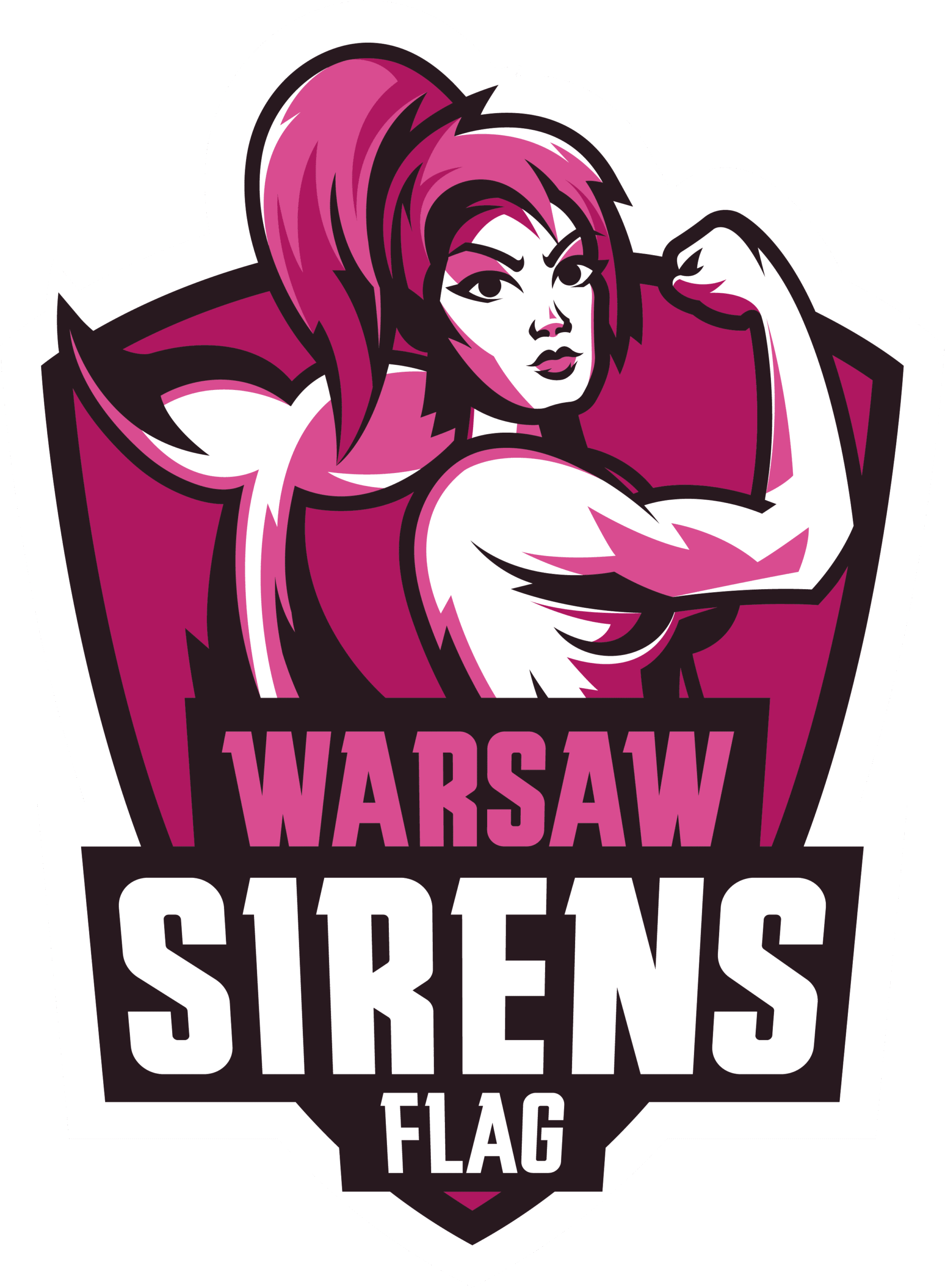 Logo Warsaw Sirens Flag